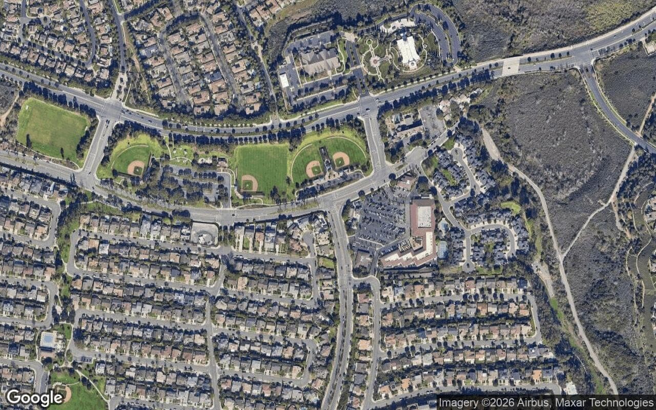 Satellite aerial view of Seawind (Harbor View) in Newport Beach, California, showing the neighborhood's streets and surroundings.